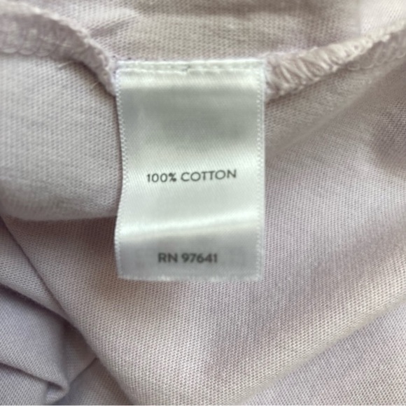 J. Jill Eyelet Trim 3/4 Bell Sleeve Square Neck Top Blouse Pale Lilac Sz XL NWT - Picture 12 of 14